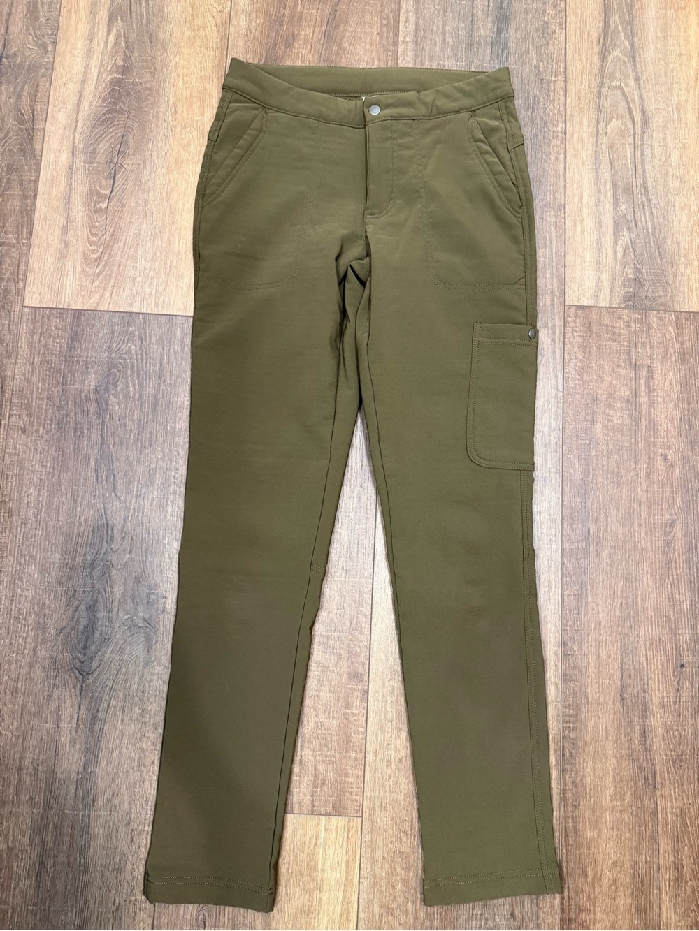 Columbia Arden Flannel Lined Pants 6 green